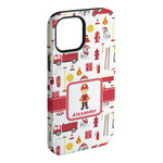 Firefighter Character iPhone Case - Rubber Lined - iPhone 15 Pro Max (Personalized)