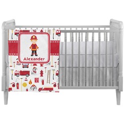 Firefighter Character Crib Comforter / Quilt w/ Name or Text