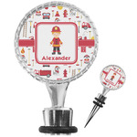 Firefighter Character Wine Bottle Stopper (Personalized)