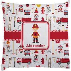 Firefighter Character Decorative Pillow Case w/ Name or Text