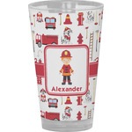 Firefighter Character Pint Glass - Full Color (Personalized)
