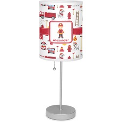 Firefighter Character 7" Drum Lamp with Shade (Personalized)
