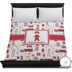 Firefighter Character Duvet Cover - Full / Queen w/ Name or Text