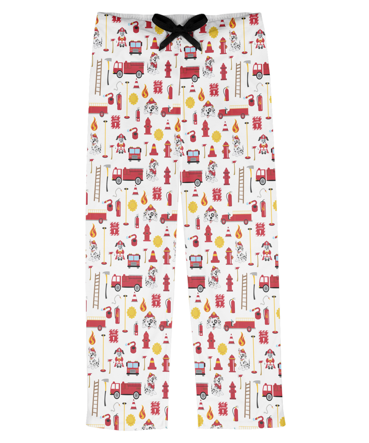 Custom Firefighter Character Mens Pajama Pants YouCustomizeIt