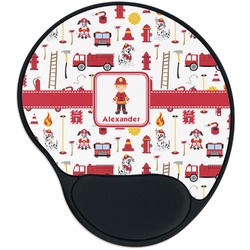 Firefighter Character Mouse Pad with Wrist Support