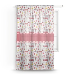 Firefighter Character Sheer Curtain - 50"x84"