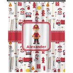 Firefighter Character Extra Long Shower Curtain - 70"x84" w/ Name or Text