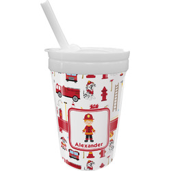 Firefighter Character Sippy Cup with Straw (Personalized)