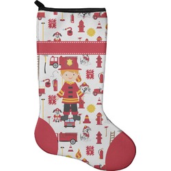 Firefighter Character Holiday Stocking - Single-Sided - Neoprene