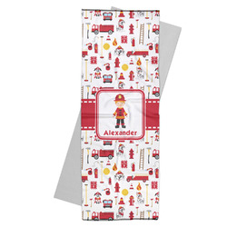 Firefighter Character Yoga Mat Towel w/ Name or Text