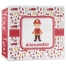 Firefighter Character 3-Ring Binder - 3 inch (Personalized)