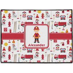 Firefighter Character Door Mat - 24"x18" w/ Name or Text