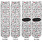 Dalmation Adult Crew Socks - Double Pair - Front and Back - Apvl