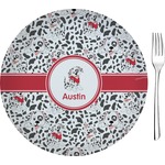 Dalmation Glass Appetizer / Dessert Plate 8" (Personalized)