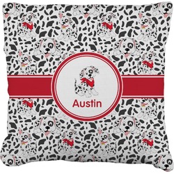 Dalmation Faux-Linen Throw Pillow (Personalized)
