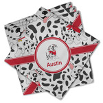 Dalmation Cloth Cocktail Napkins - Set of 4 w/ Name or Text