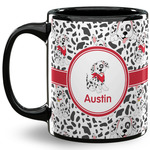 Dalmation 11 Oz Coffee Mug - Black (Personalized)