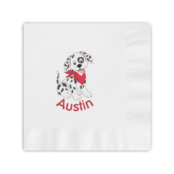 Custom Dalmation Coined Cocktail Napkins (Personalized)