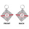 Dalmation Diamond Keychain (Front + Back)