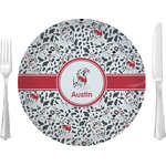 Dalmation 10" Glass Lunch / Dinner Plates - Single or Set (Personalized)