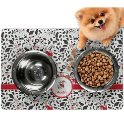 Dalmation Dog Food Mat - Small w/ Name or Text