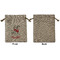 Dalmation Medium Burlap Gift Bag - Front Approval