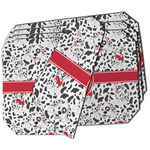 Dalmation Dining Table Mat - Octagon - Set of 4 (Double-SIded) w/ Name or Text