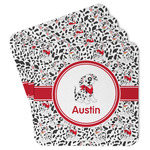 Dalmation Paper Coasters w/ Name or Text