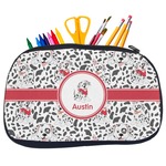 Dalmation Neoprene Pencil Case - Medium w/ Name or Text