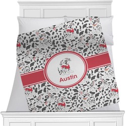 Dalmation Minky Blanket - Twin / Full - 80"x60" - Double Sided (Personalized)