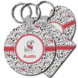 Dalmation Plastic Keychain (Personalized)