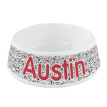 Dalmation Plastic Dog Bowl - Small (Personalized)