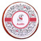 Dalmation Printed Icing Circle - Large - On Cookie