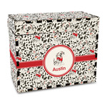 Dalmation Wood Recipe Box - Full Color Print (Personalized)