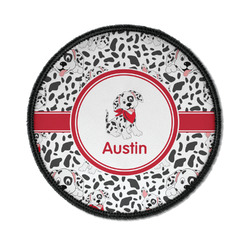 Dalmation Iron On Round Patch w/ Name or Text