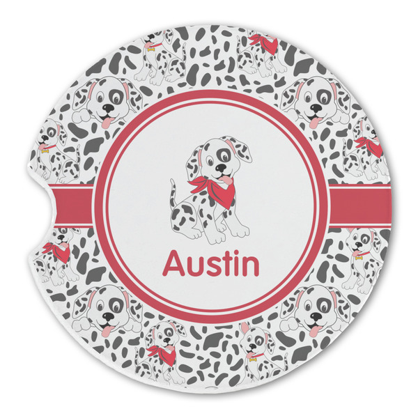 Custom Dalmation Sandstone Car Coaster - Single (Personalized)