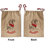 Dalmation Santa Sack - Front & Back (Personalized)