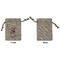 Dalmation Small Burlap Gift Bag - Front Approval