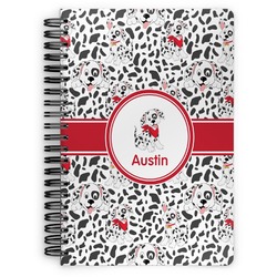 Dalmation Spiral Notebook - 7x10 w/ Name or Text