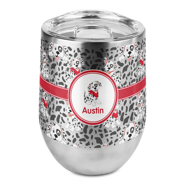 Custom Dalmation Stemless Wine Tumbler - Full Print (Personalized)