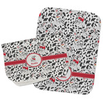 Dalmation Burp Cloths - Fleece - Set of 2 w/ Name or Text