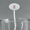 Dalmation White Plastic 7" Stir Stick - Oval - Main