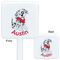 Dalmation White Plastic Stir Stick - Double Sided - Approval