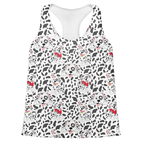 Custom Dalmation Womens Racerback Tank Top - Small