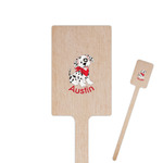 Dalmation 6.25" Rectangle Wooden Stir Sticks - Single Sided (Personalized)