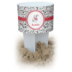 Dalmation White Beach Spiker Drink Holder (Personalized)