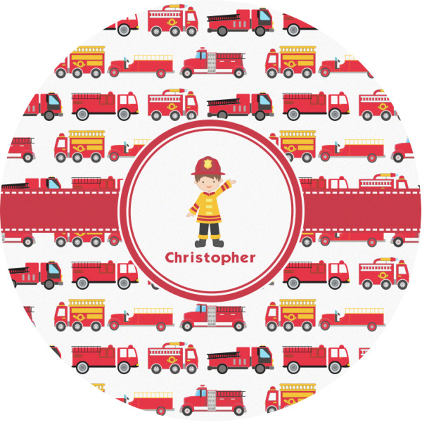 Custom Firetrucks Multipurpose Round Labels - 1" (Personalized)