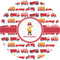 Firetrucks 1" Multipurpose Round Labels - Single Sticker