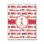 Firetrucks Wood Print - 11x14 (Personalized)