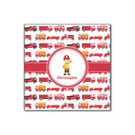 Firetrucks Wood Print - 12x12 (Personalized)